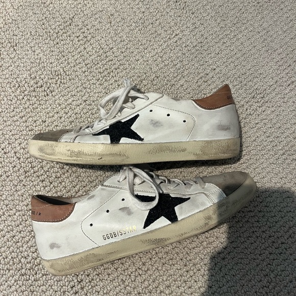Golden Goose White and Black Sneakers - Picture 2 of 5